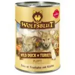 Dose Wolfsblut Nassfutter Wild Duck & Turkey Puppy für Welpen